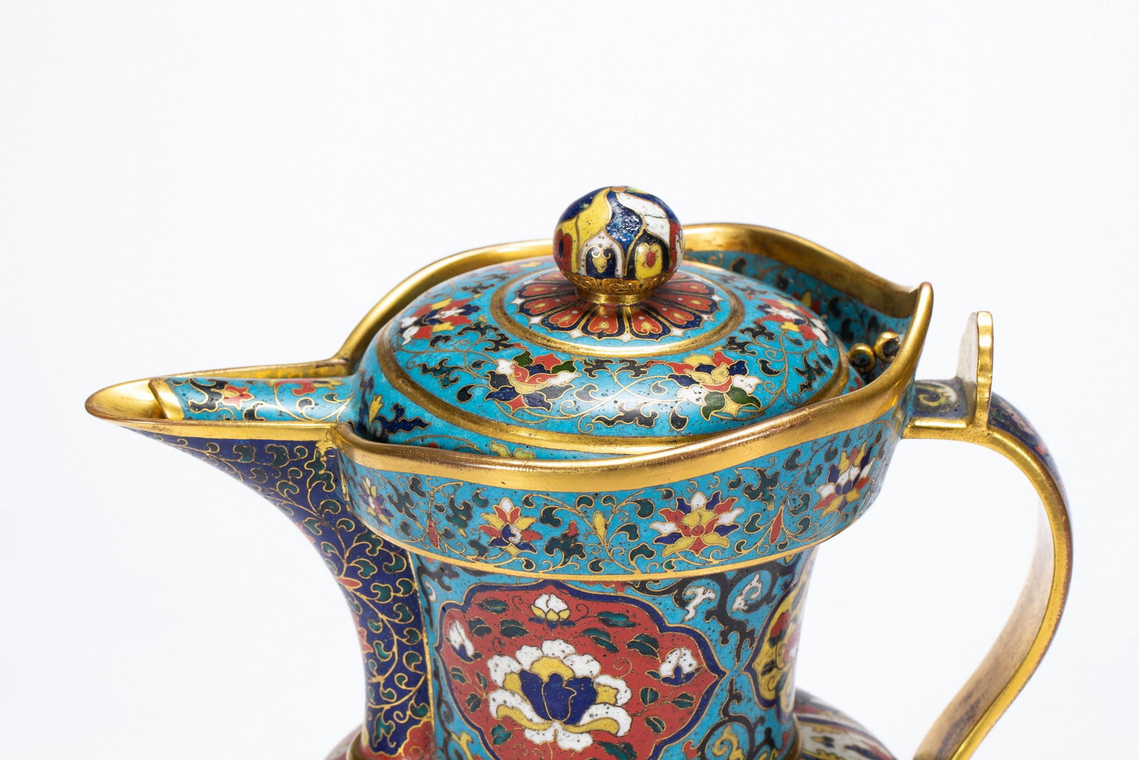 CLOISONNE ? TEAPOT - 2
