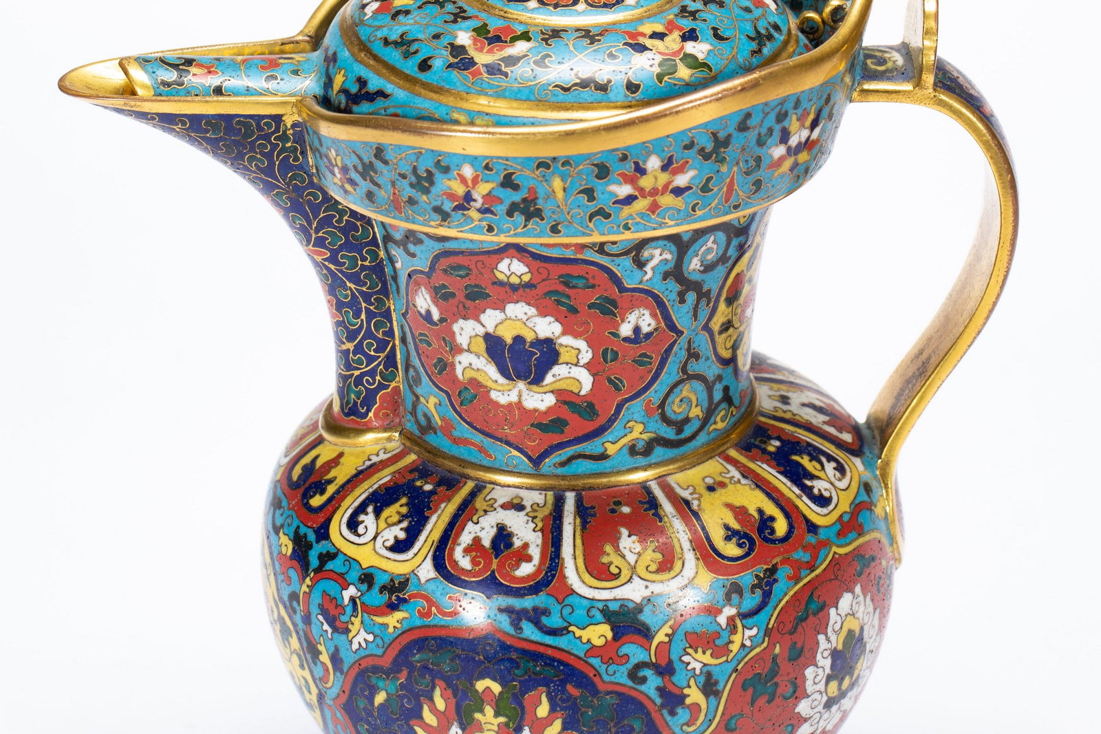 CLOISONNE ? TEAPOT - 3