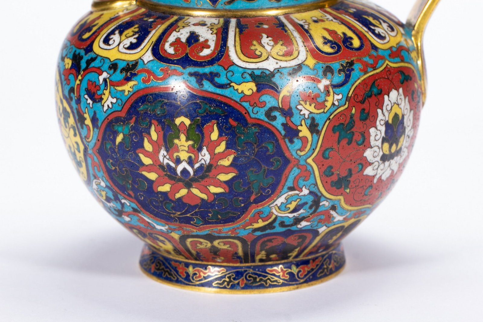 CLOISONNE ? TEAPOT - 4
