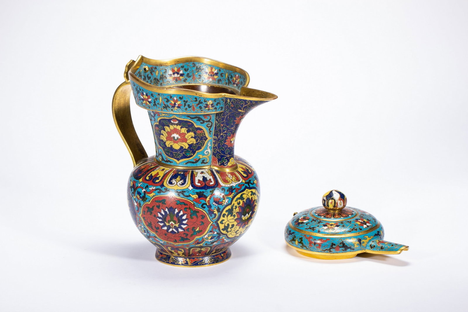 CLOISONNE ? TEAPOT - 5