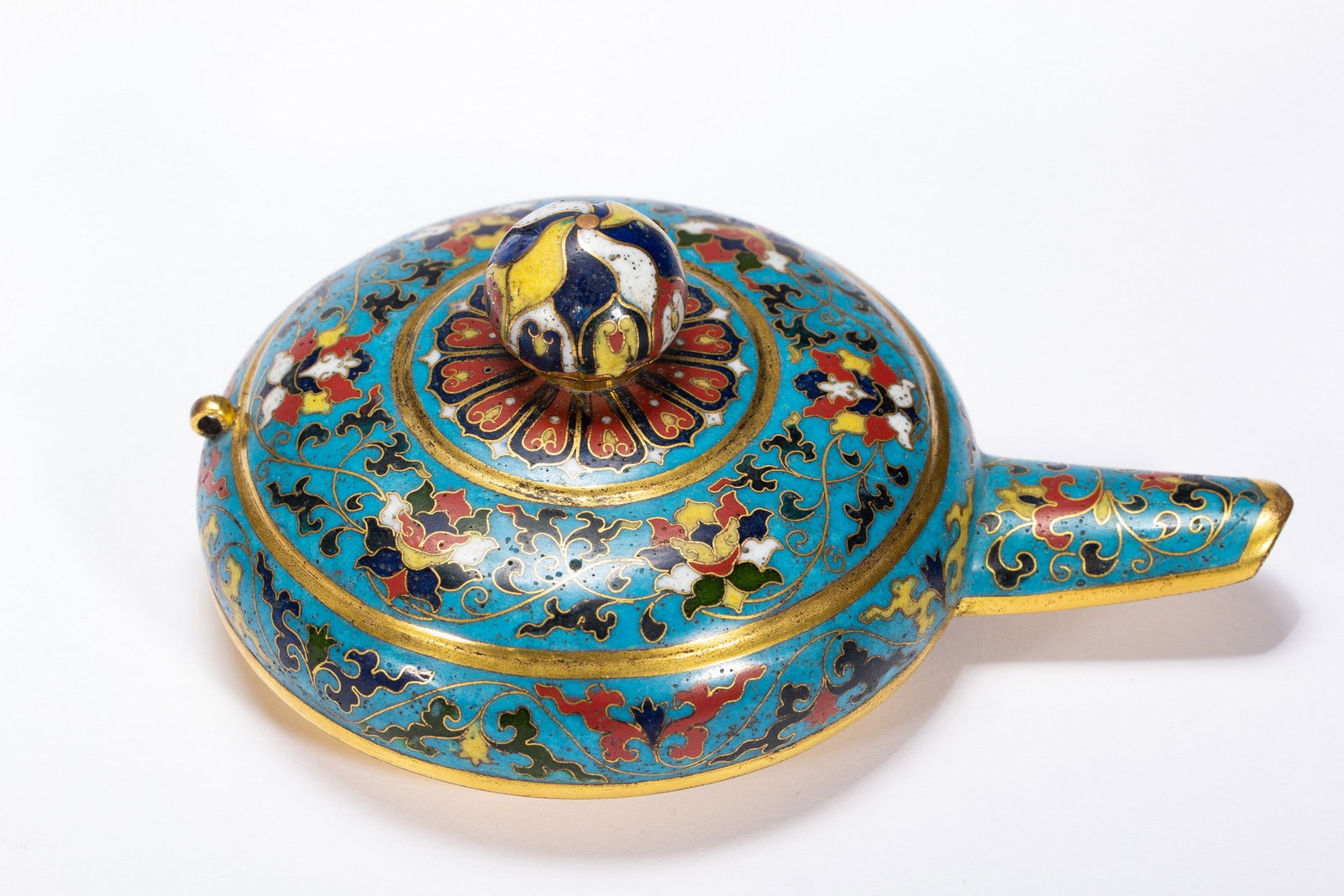 CLOISONNE ? TEAPOT - 7