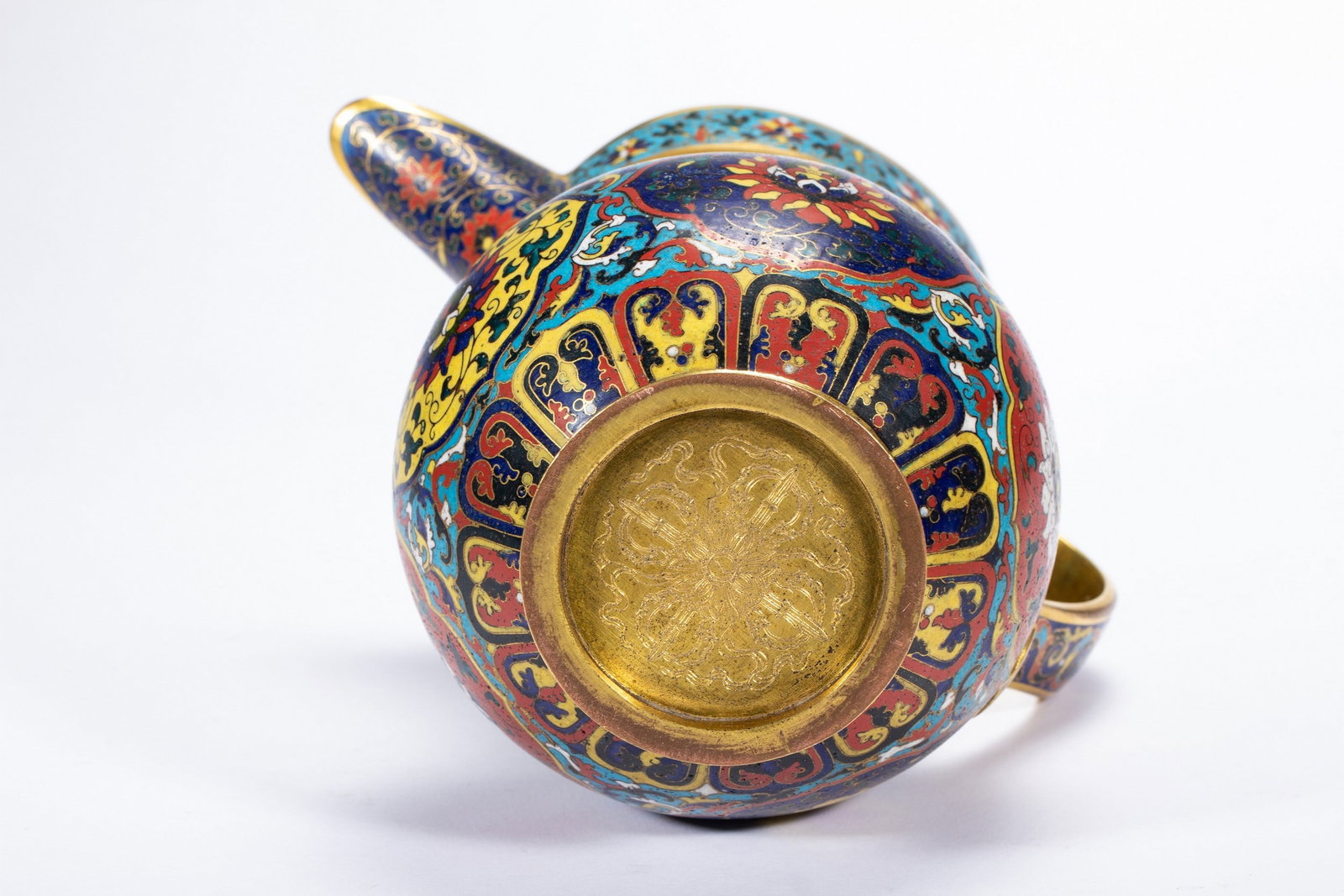 CLOISONNE ? TEAPOT - 9