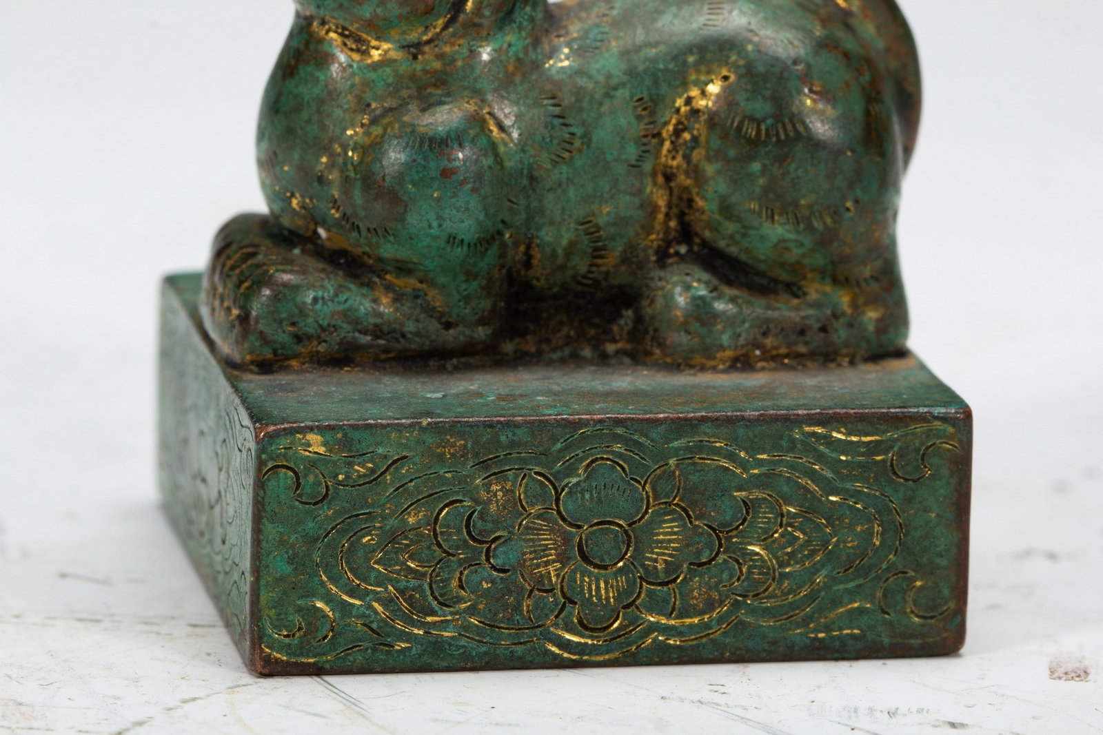 A COPPER GILDING SEAL - 3