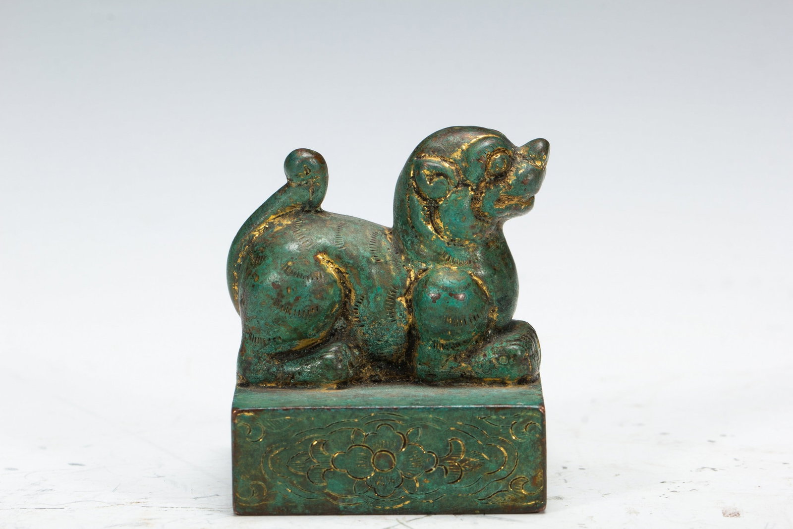 A COPPER GILDING SEAL - 4