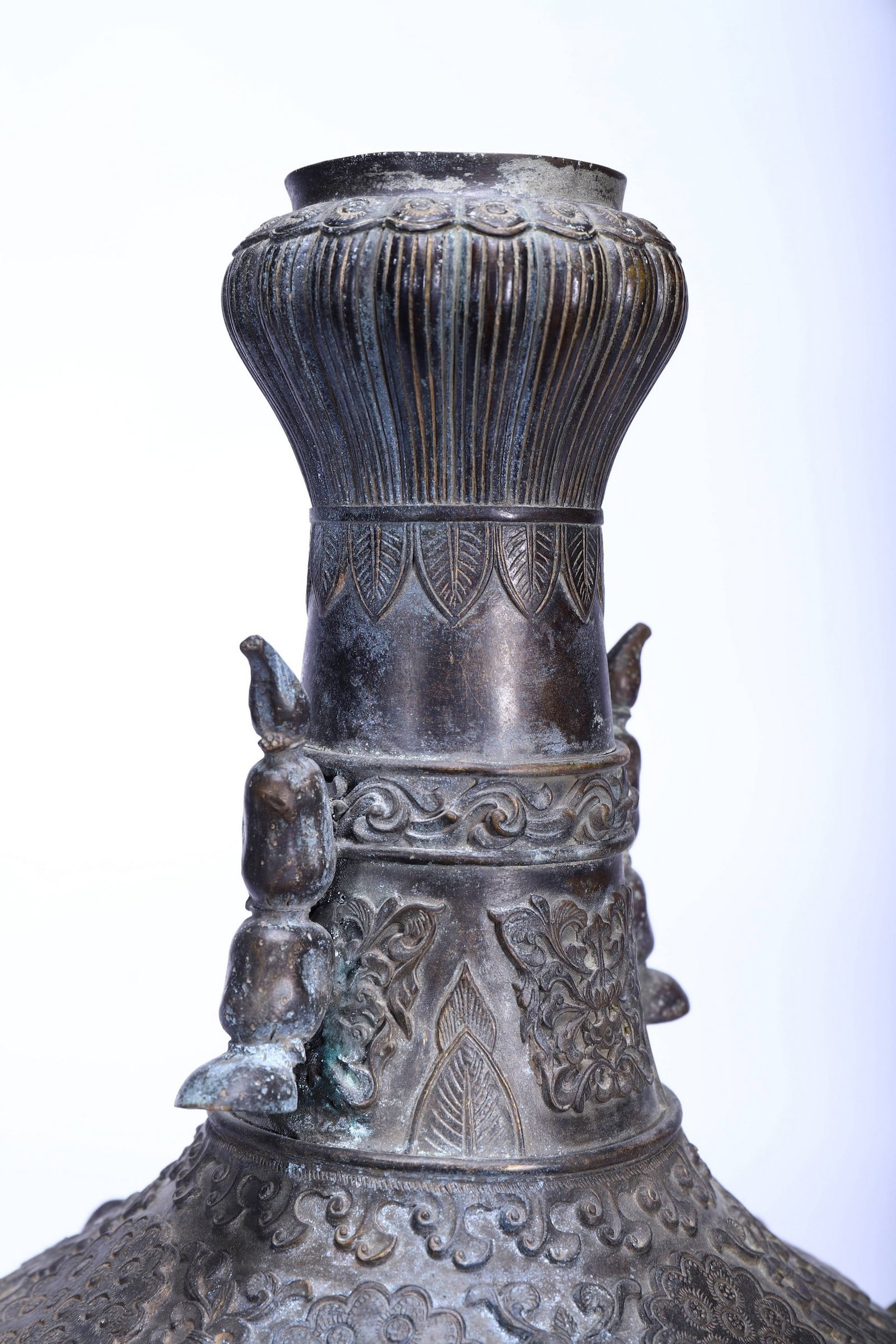 A COPPER VASE - 5