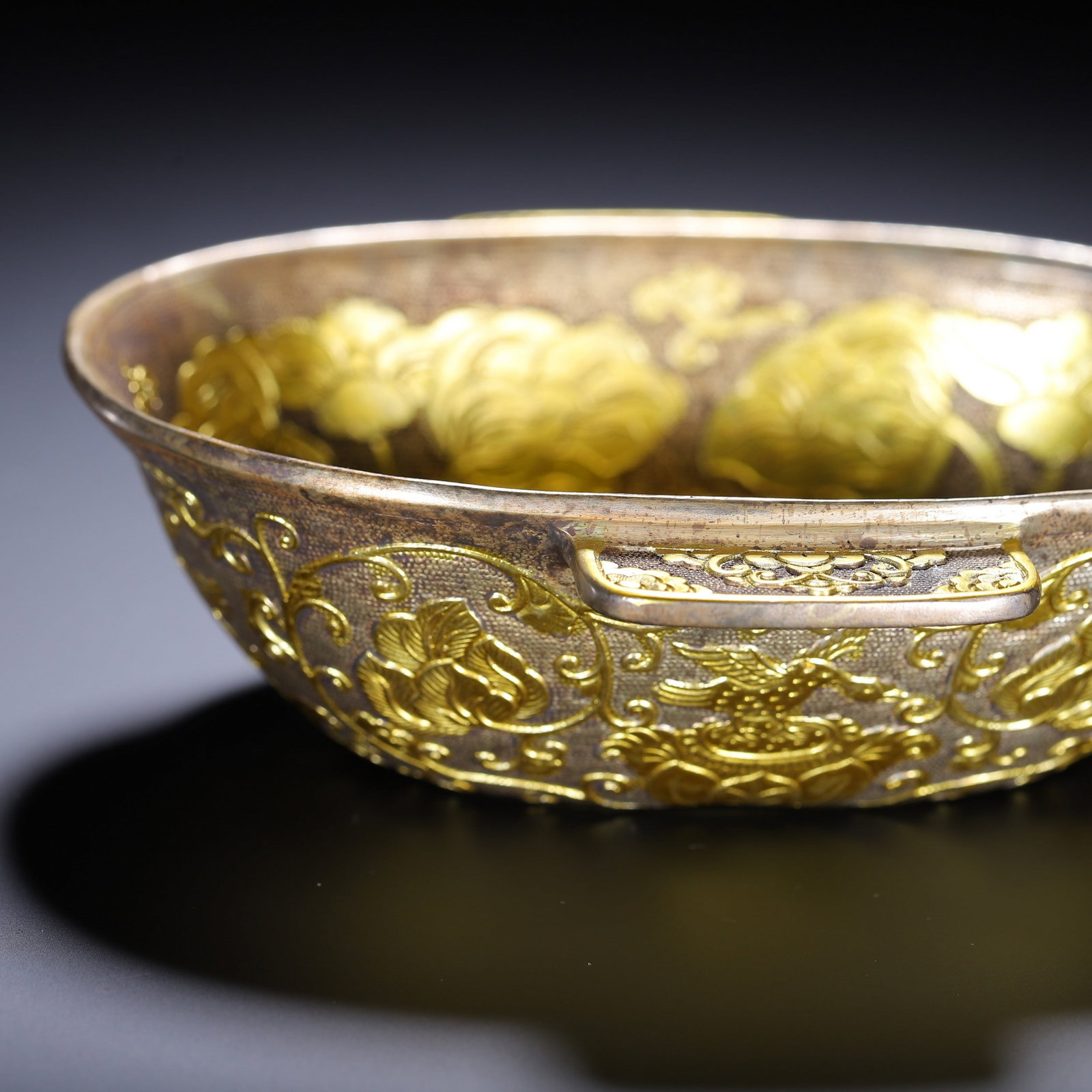 A COPPER GILDING CUP - 5