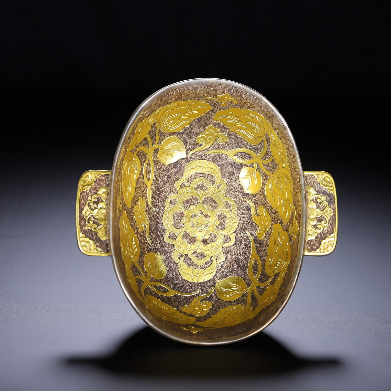 A COPPER GILDING CUP - 7