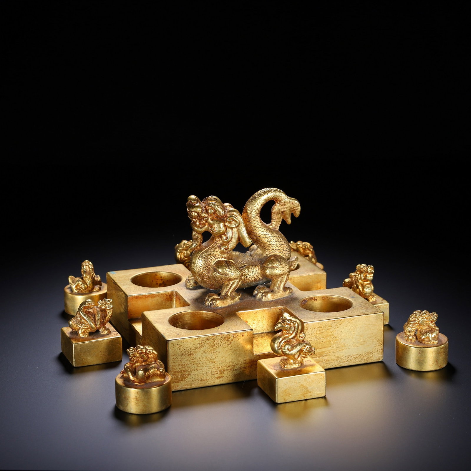 A COPPER GILDING SEAL - 3