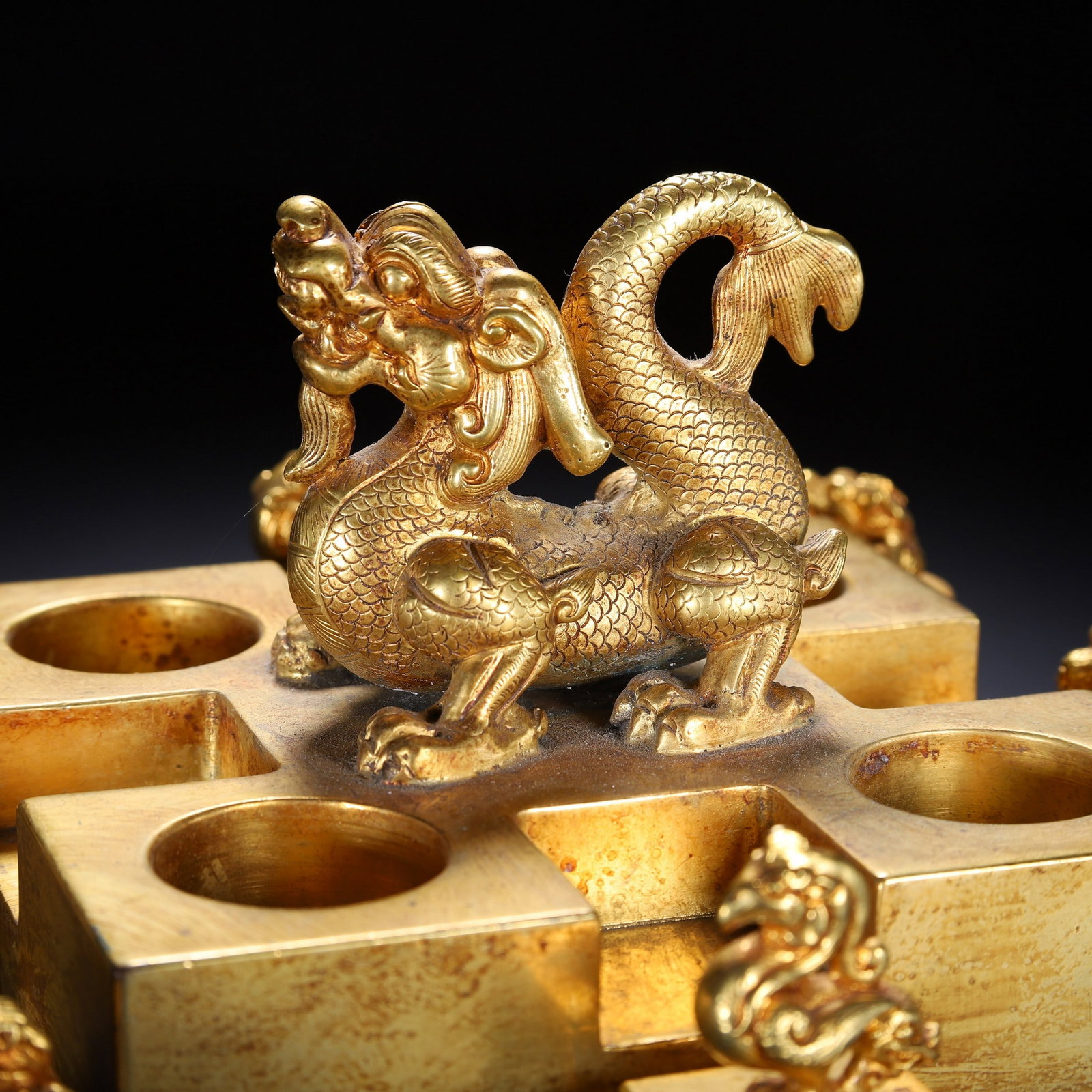 A COPPER GILDING SEAL - 4