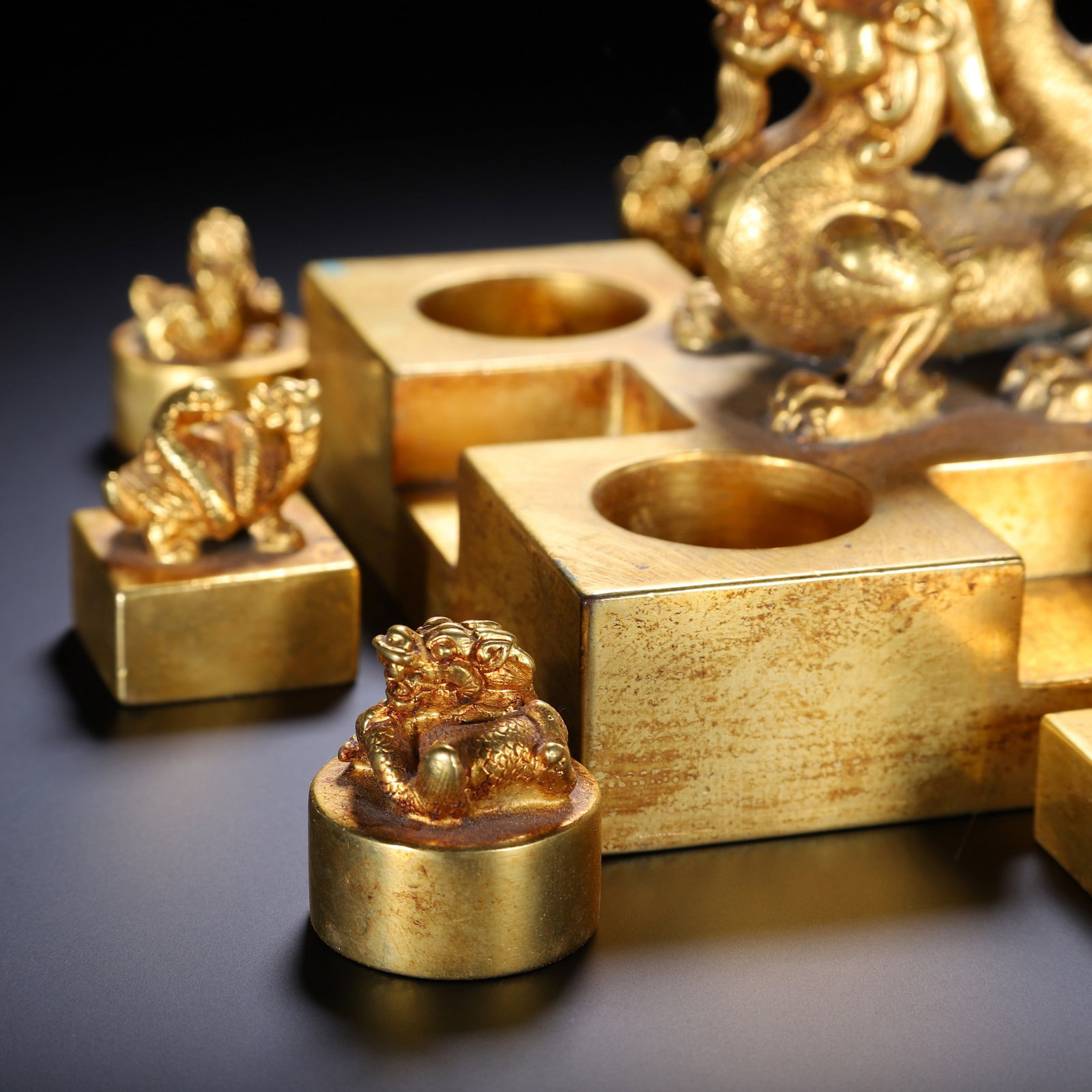 A COPPER GILDING SEAL - 5