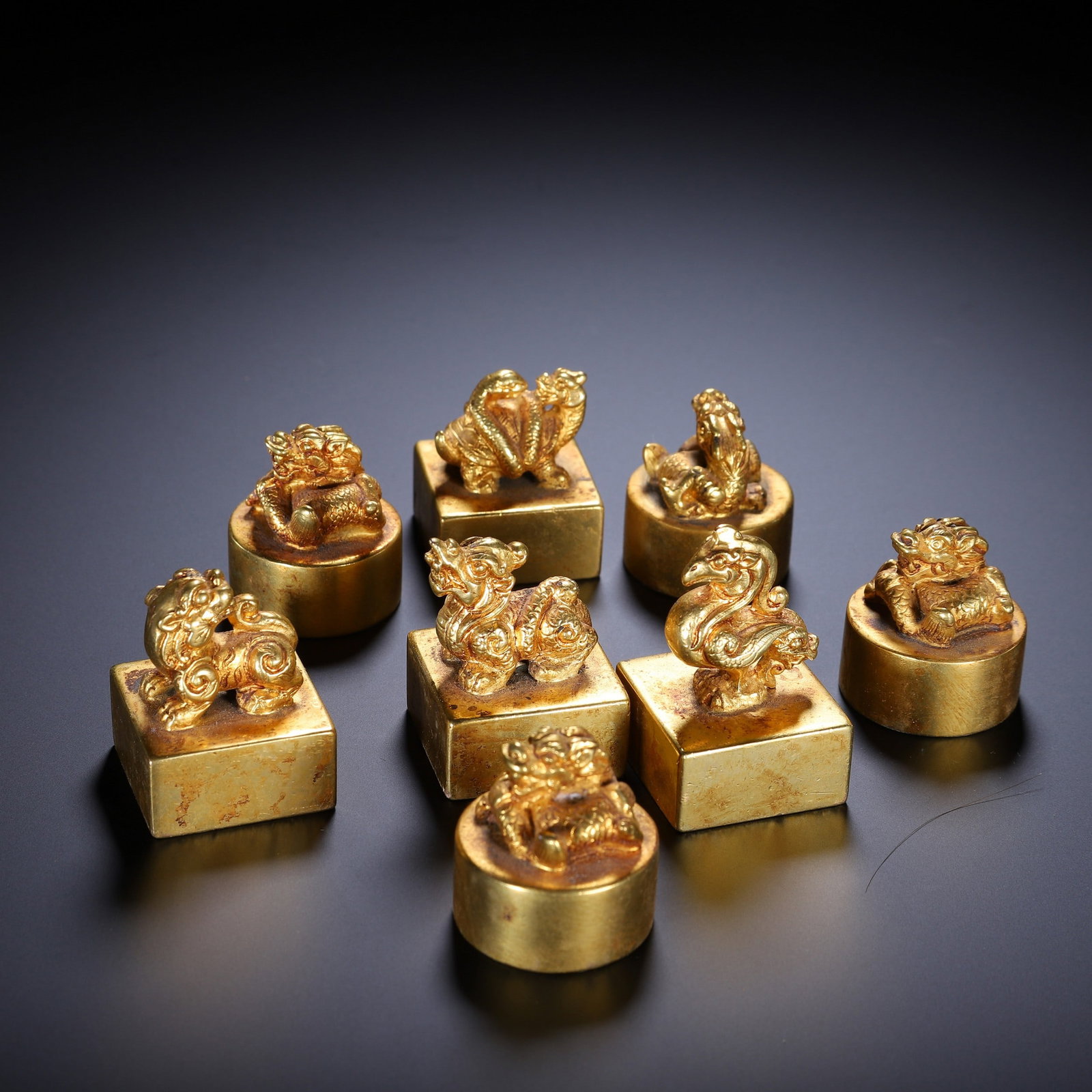 A COPPER GILDING SEAL - 8