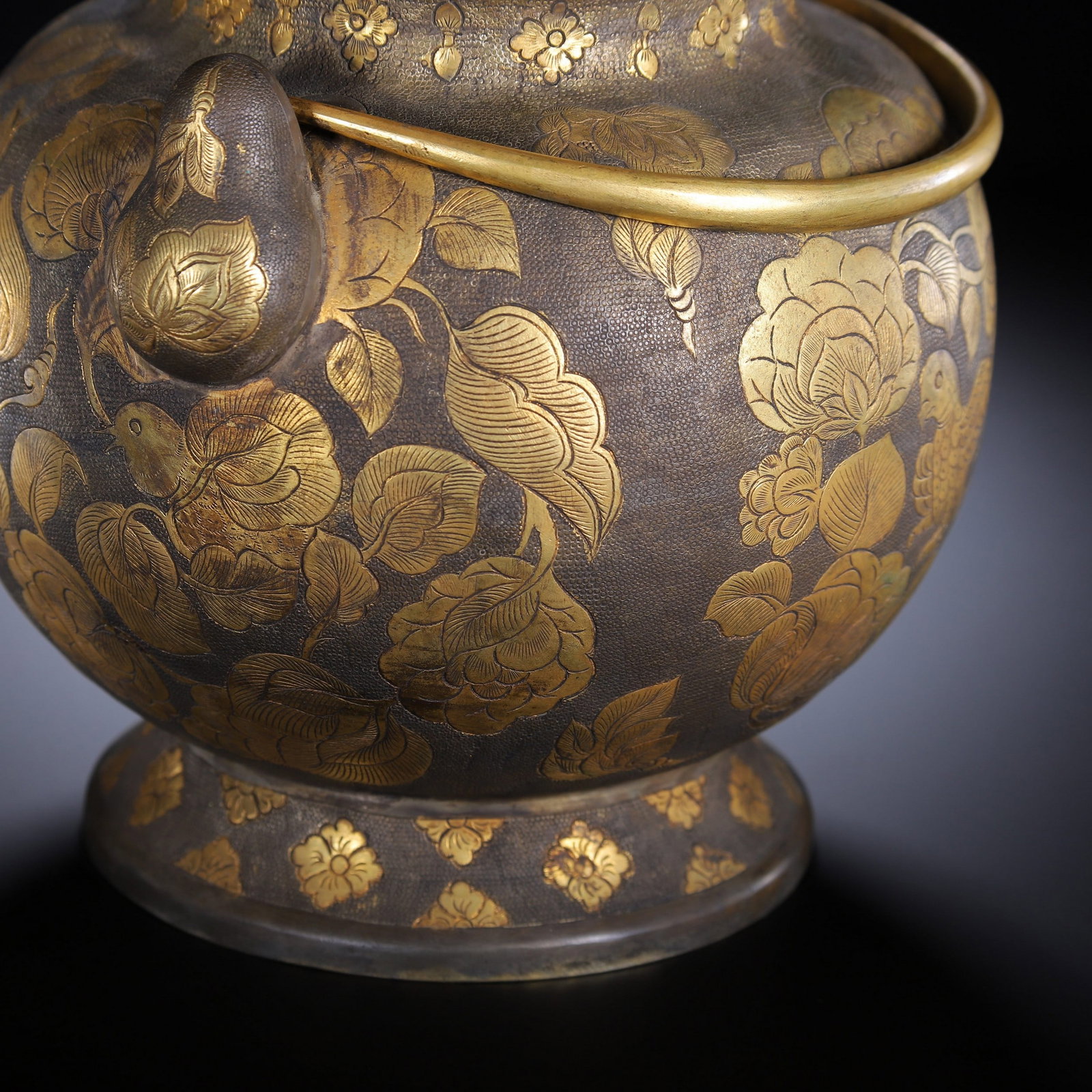 A COPPER GILDING EWER - 6