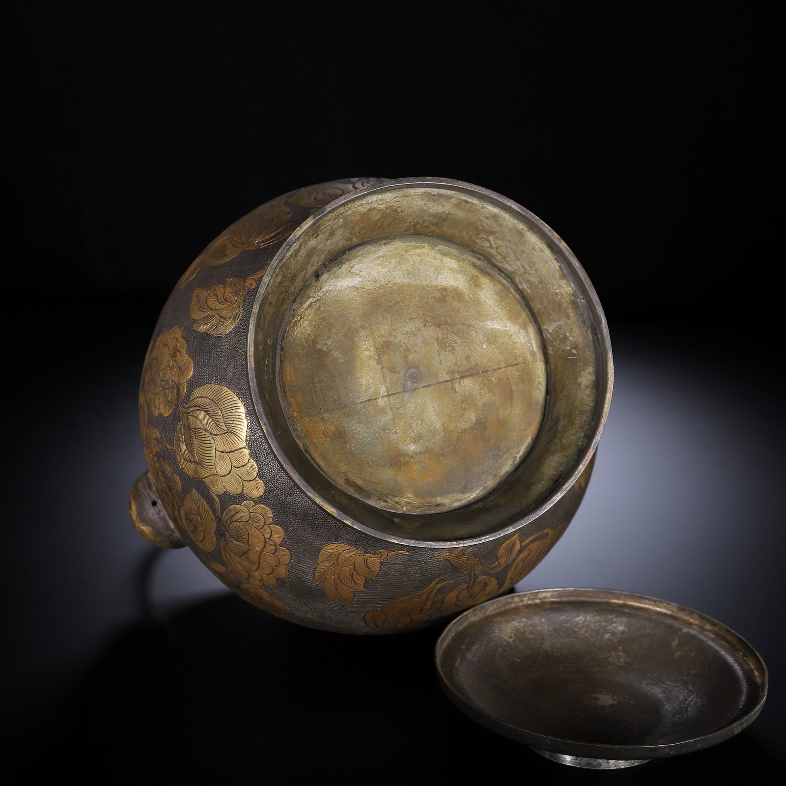A COPPER GILDING EWER - 9