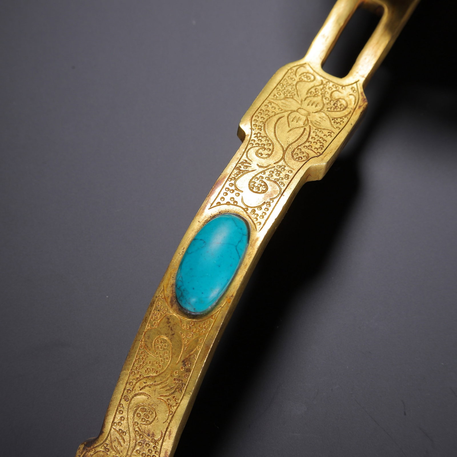 A COPPER GILDING RUYI - 3