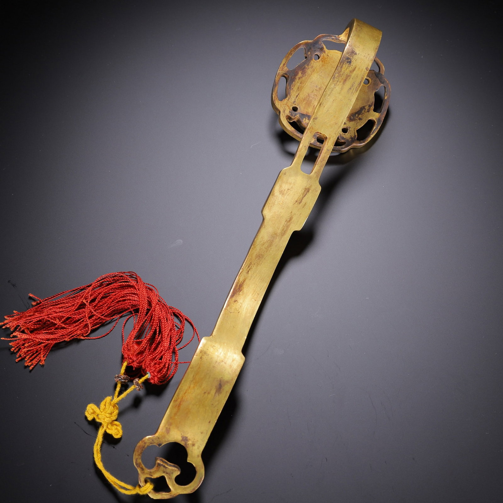 A COPPER GILDING RUYI - 8