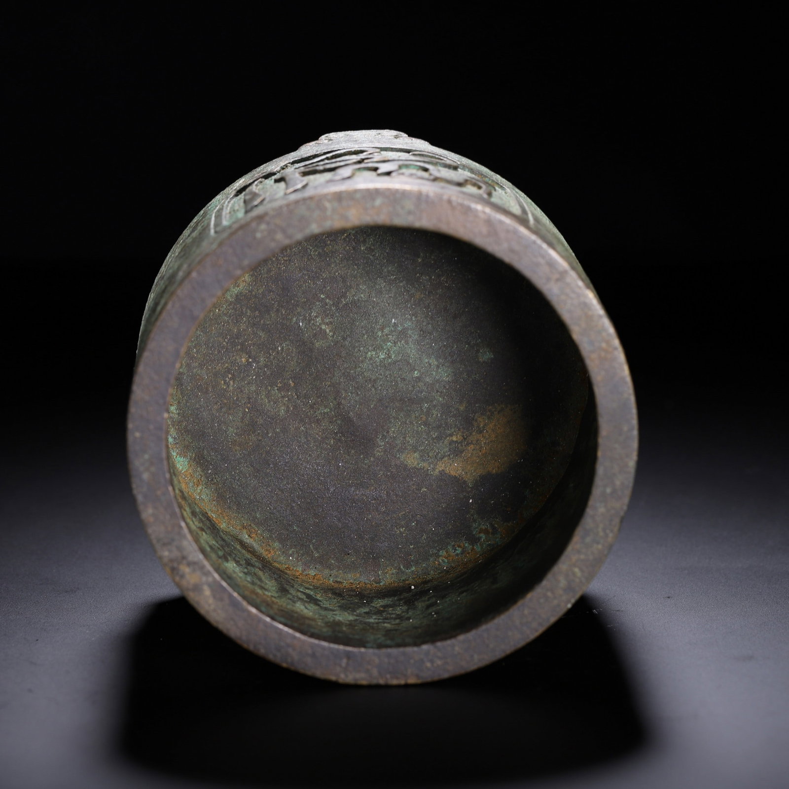 A COPPER INCENSE BURNER - 8