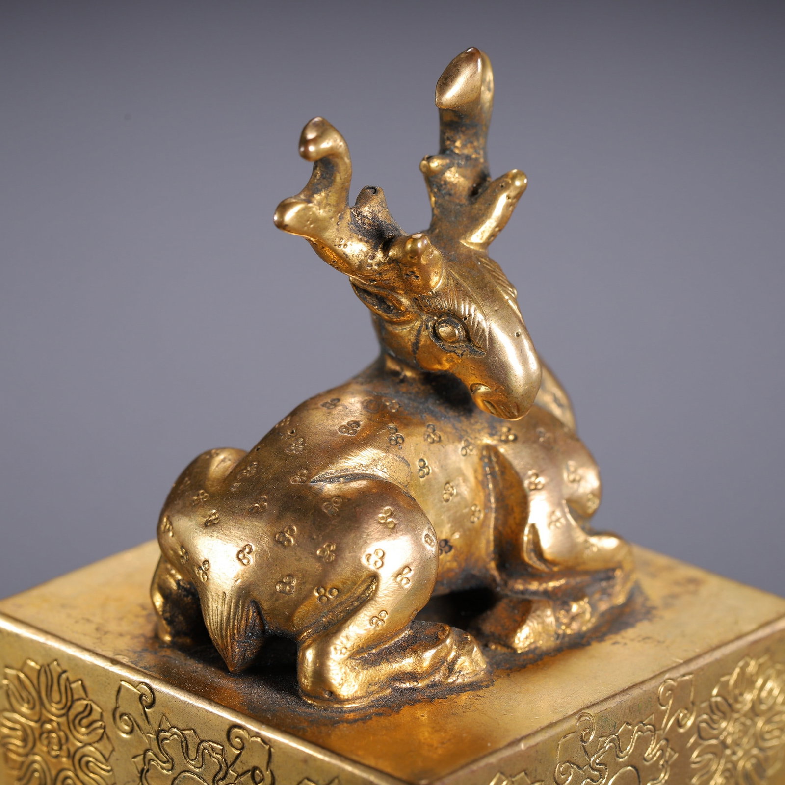A COPPER GILDING SEAL - 2