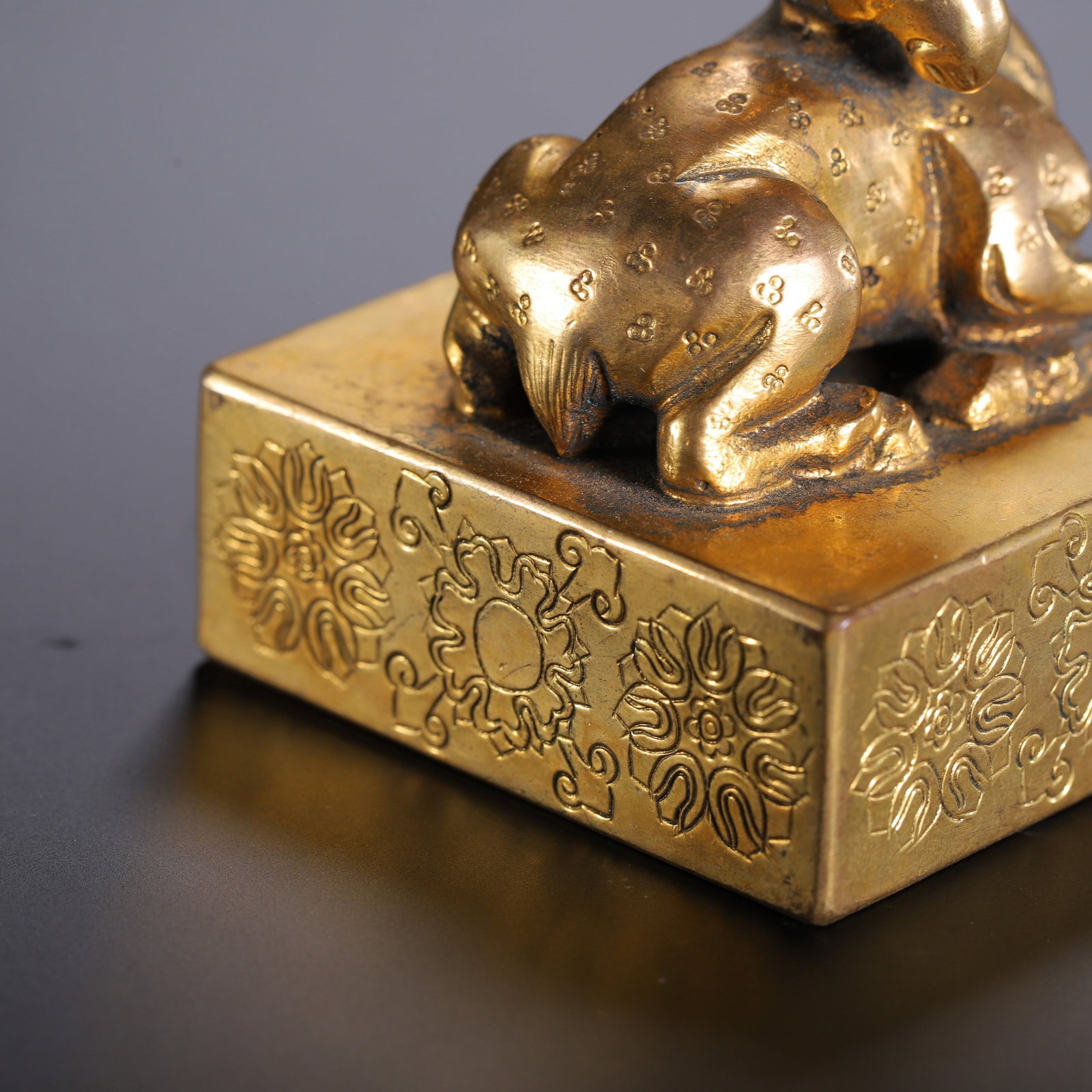 A COPPER GILDING SEAL - 3