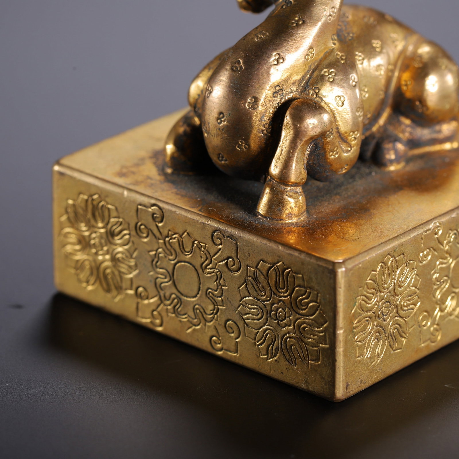 A COPPER GILDING SEAL - 8