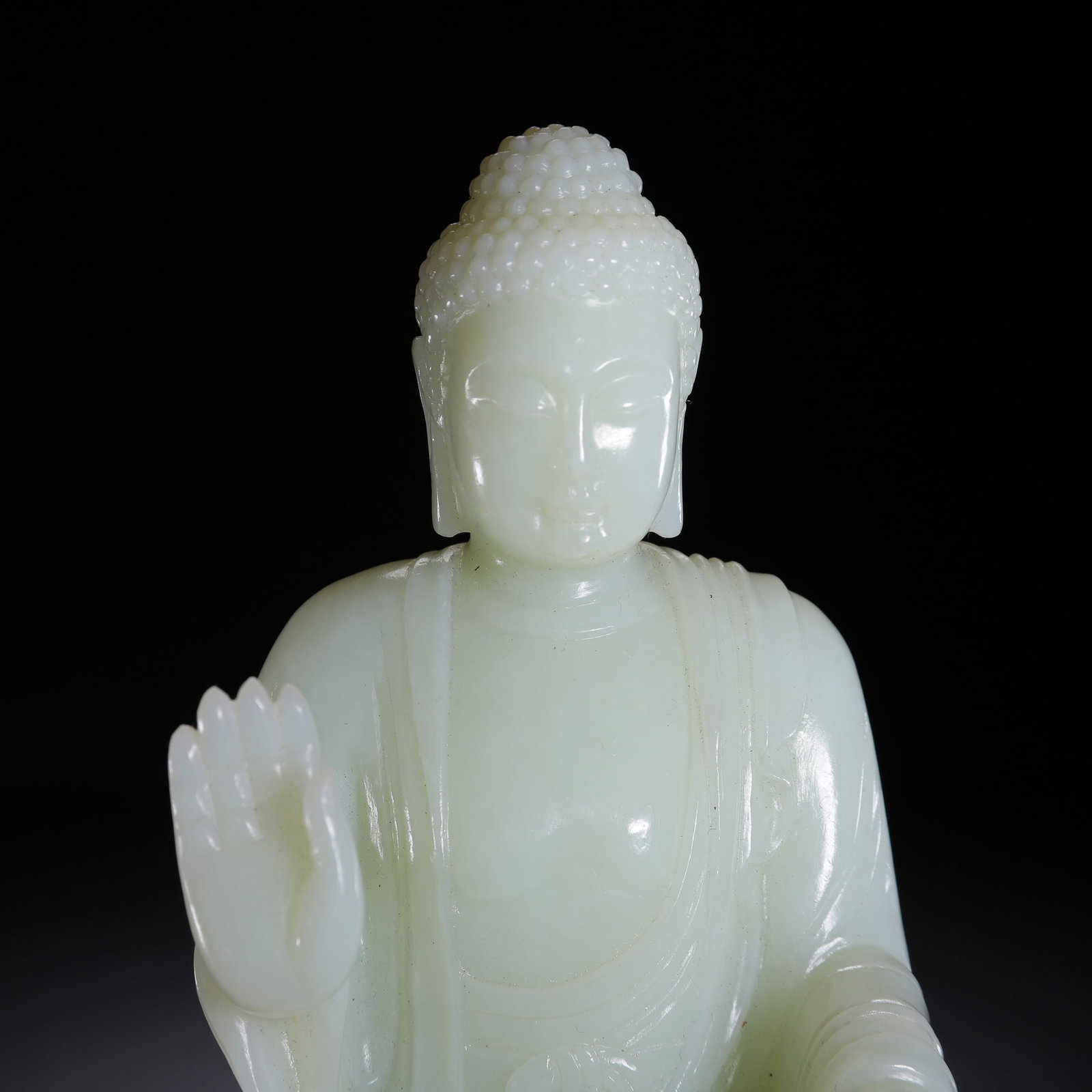A JADE BUDDHA STATUE - 2