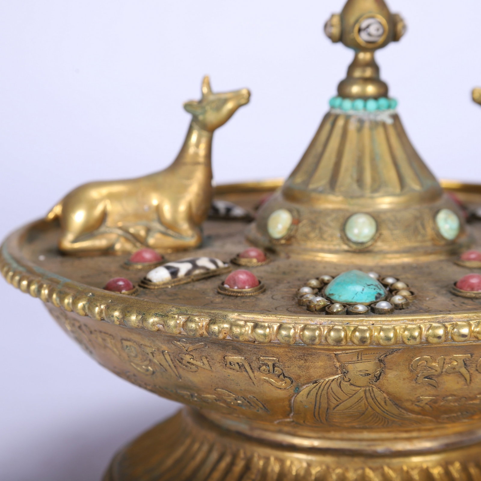 A COPPER GILDING RITUAL IMPLEMENT - 3