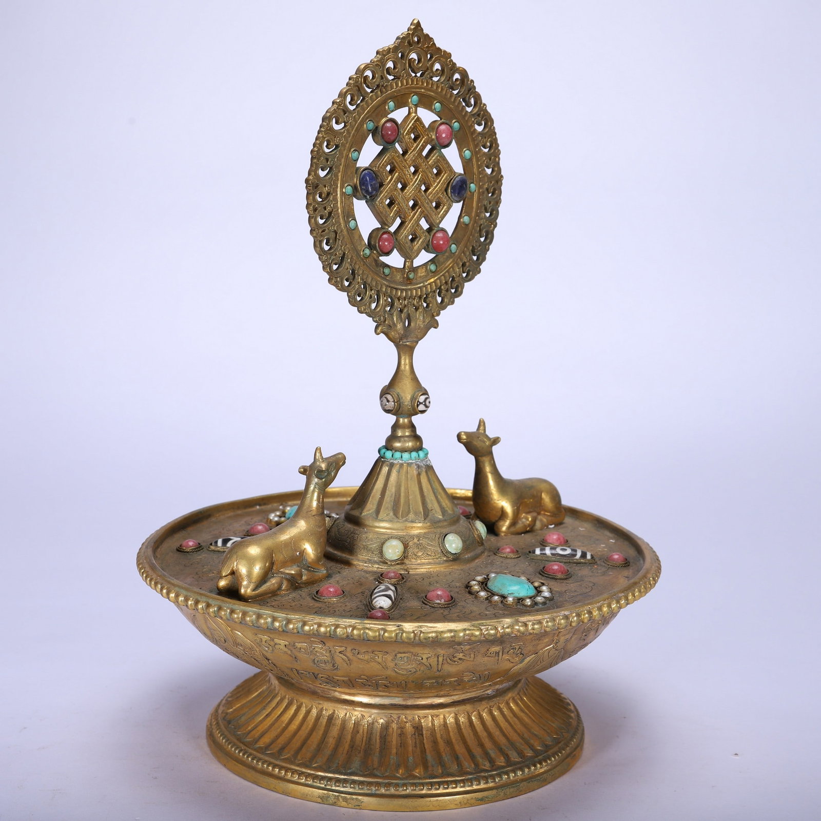 A COPPER GILDING RITUAL IMPLEMENT - 4