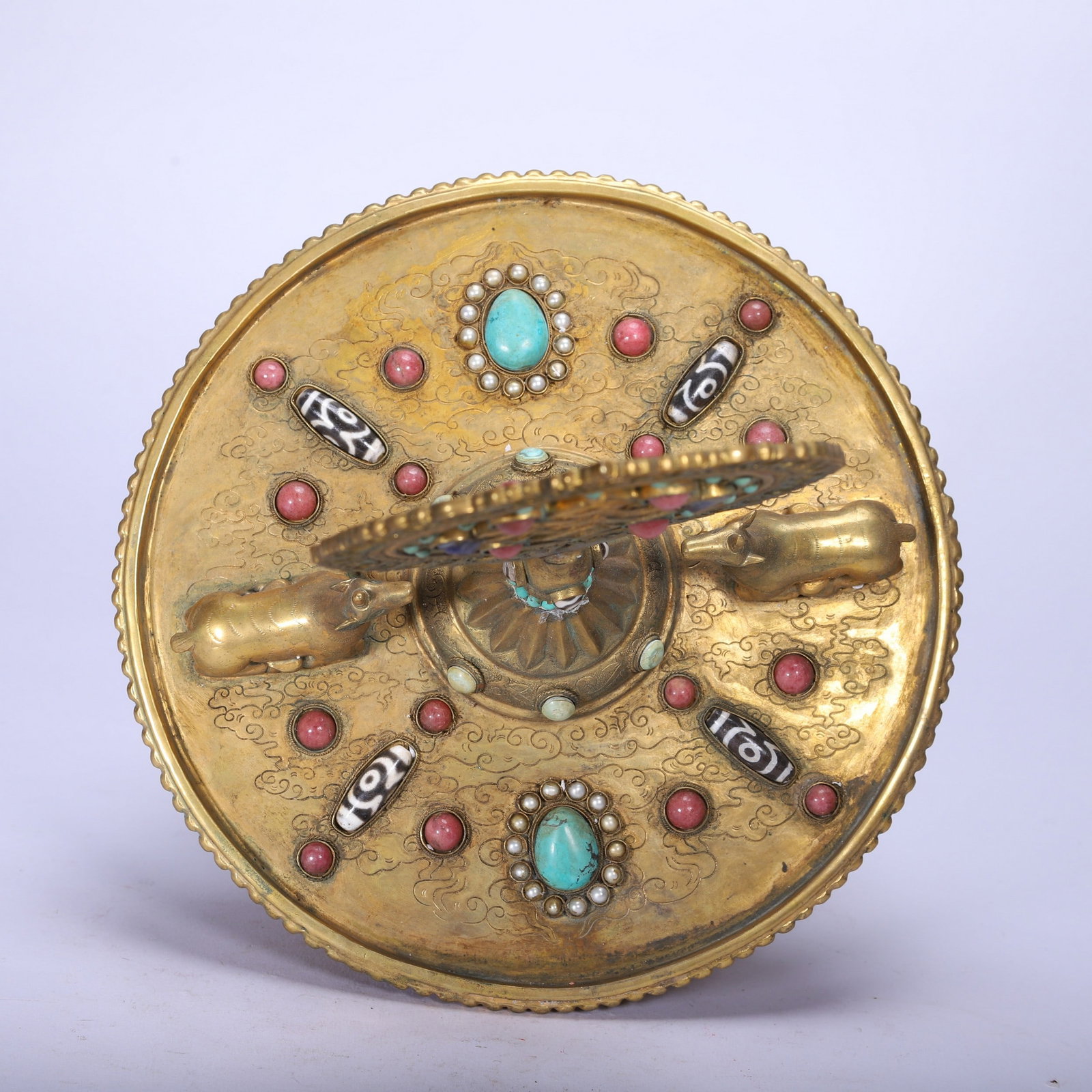 A COPPER GILDING RITUAL IMPLEMENT - 5