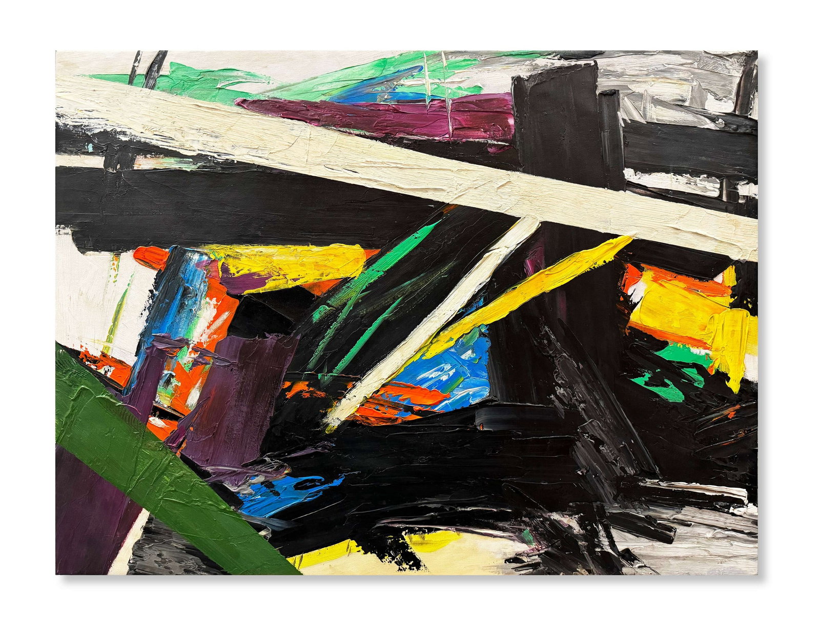 FRANZ KLINE (1910-1962), ATTRIBUTED TO, OIL ON CANVAS: FRANZ KLINE (1910-1962), ATTRIBUTED TO, OIL ON CANVAS FRANZ KLINE (1910-1962), ATTRIBUTED TO, OIL ON CANVAS Image Size: 31 1/2 by 23 1/2 inches (59.5 by 80cm) All measurements are approximate.