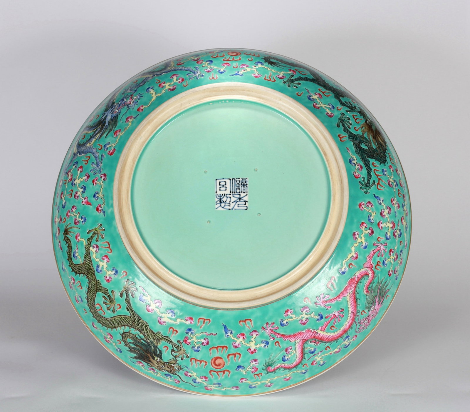 DRAGON PATTERNED LARGE PLATE - 10