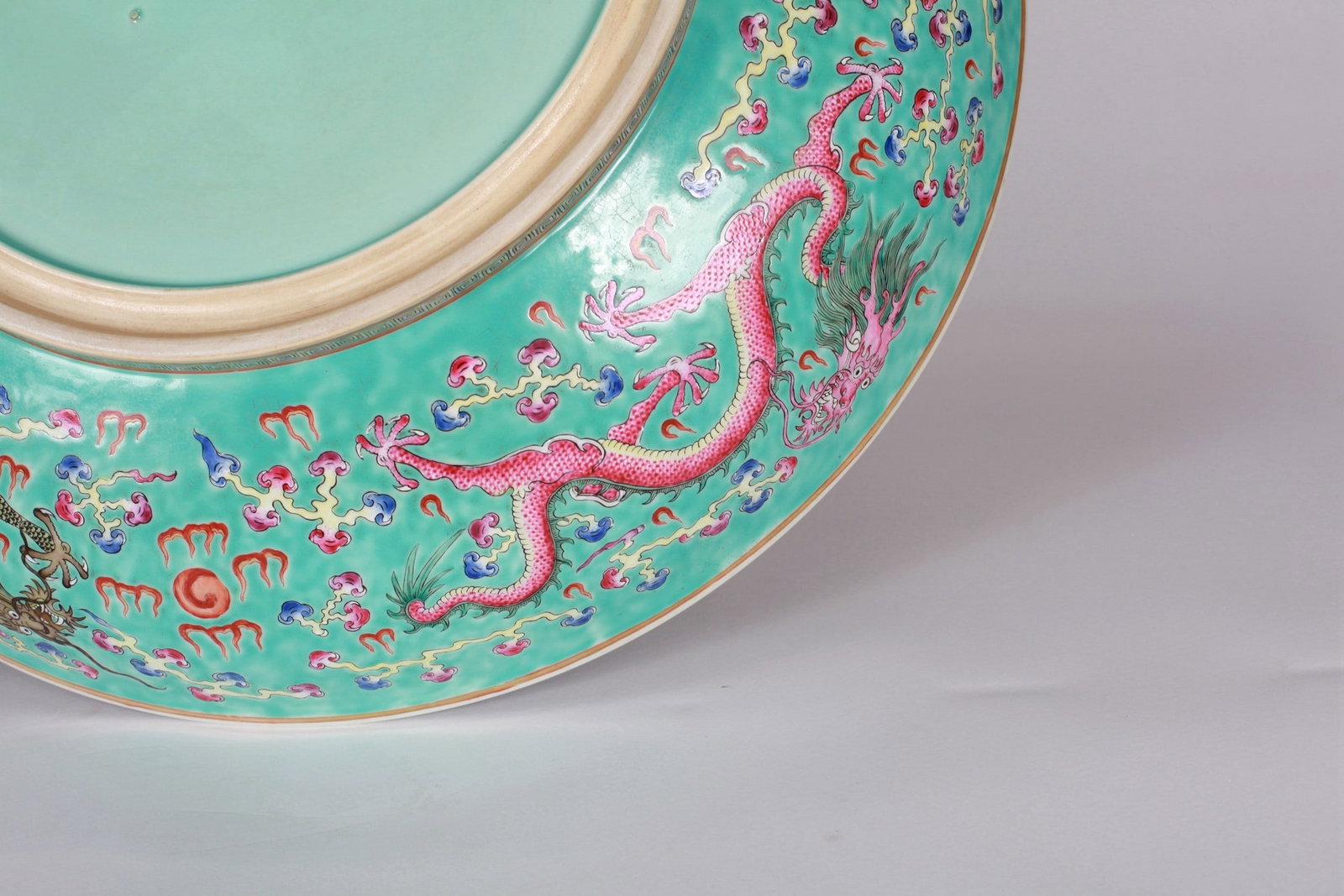 DRAGON PATTERNED LARGE PLATE - 11