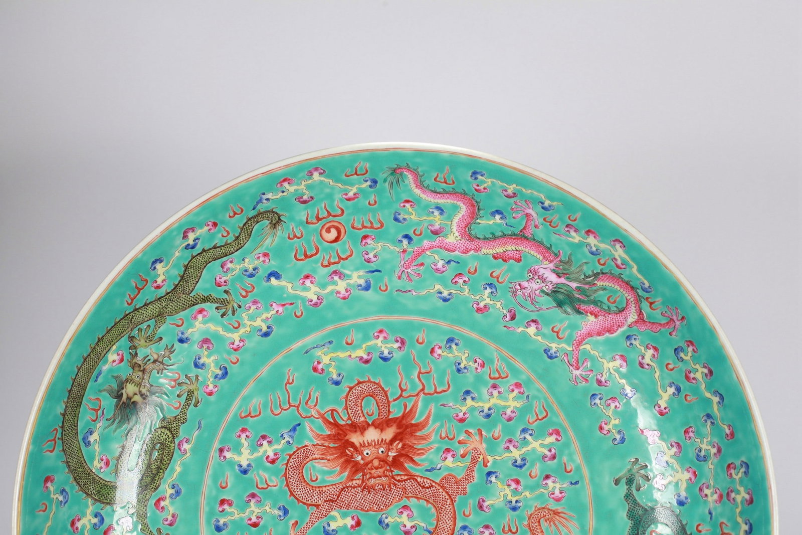 DRAGON PATTERNED LARGE PLATE - 3