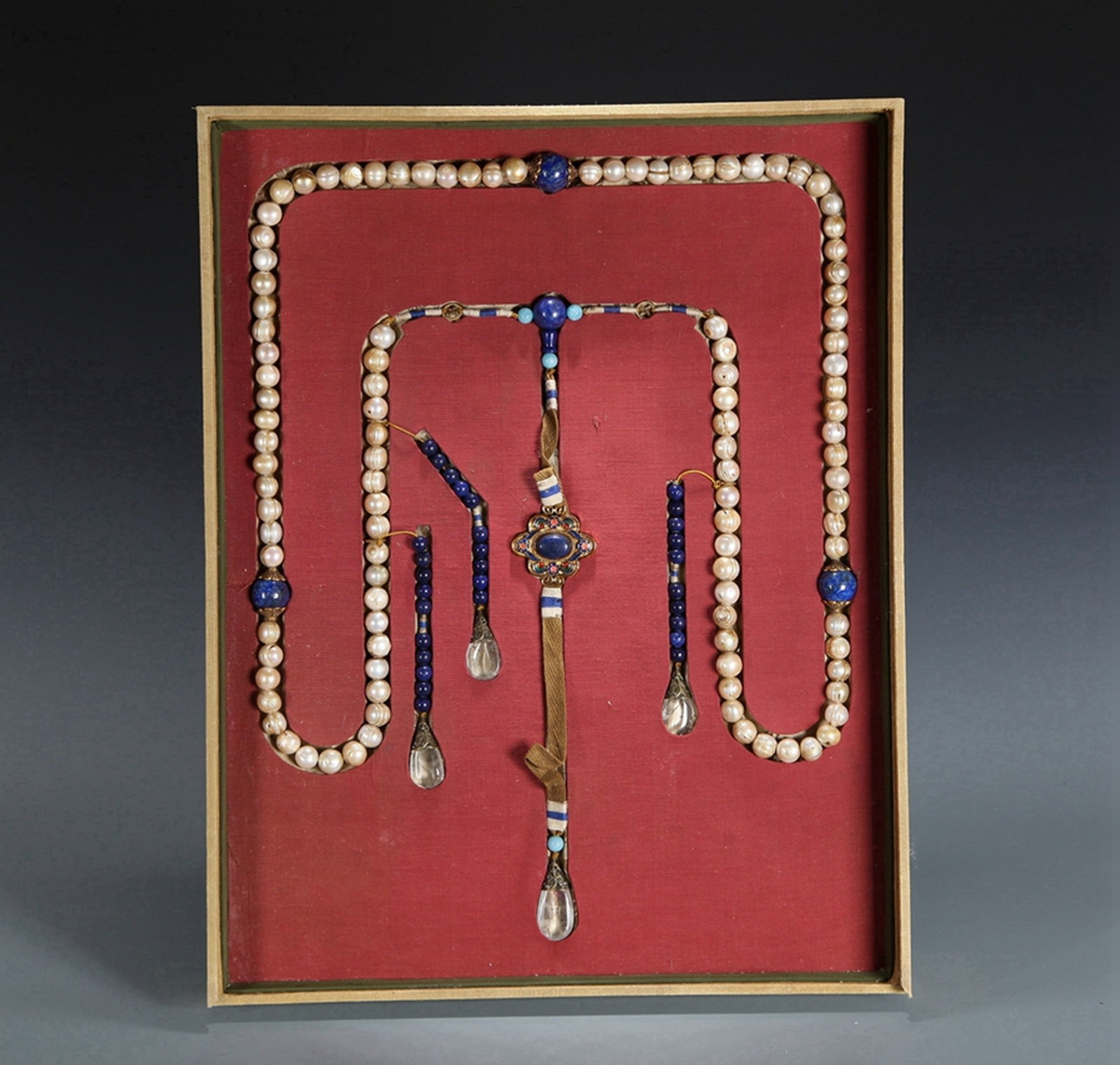 QING DYNASTY PALACE PEARLS: 清 珍珠朝珠 Qing Dynasty Palace Pearls Diam.1.3cm