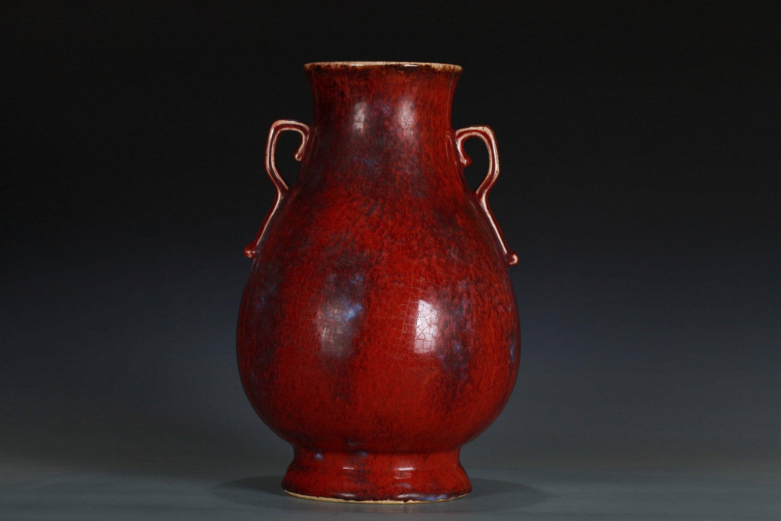 A RED GLAZED BOTTLE - 3