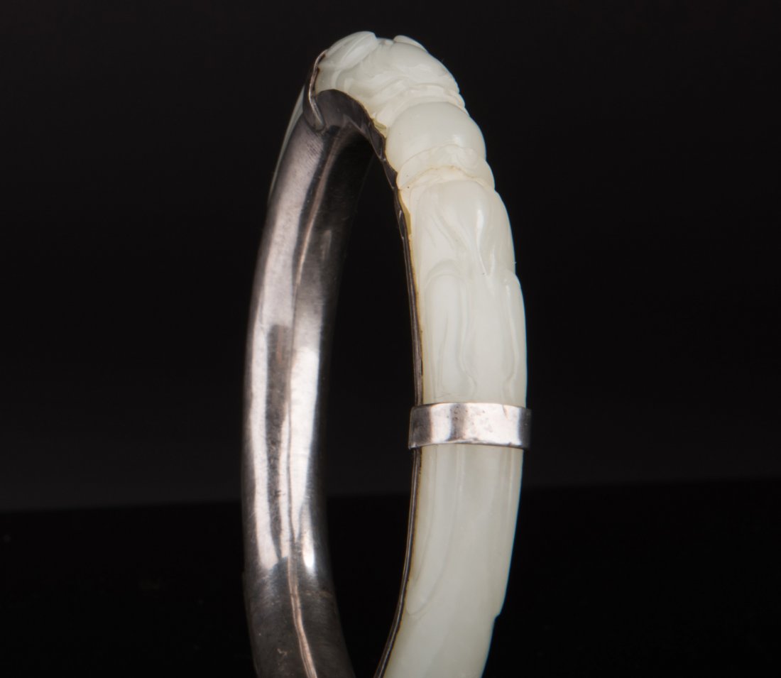 CARVED JADE BANGLE (1 of 8)