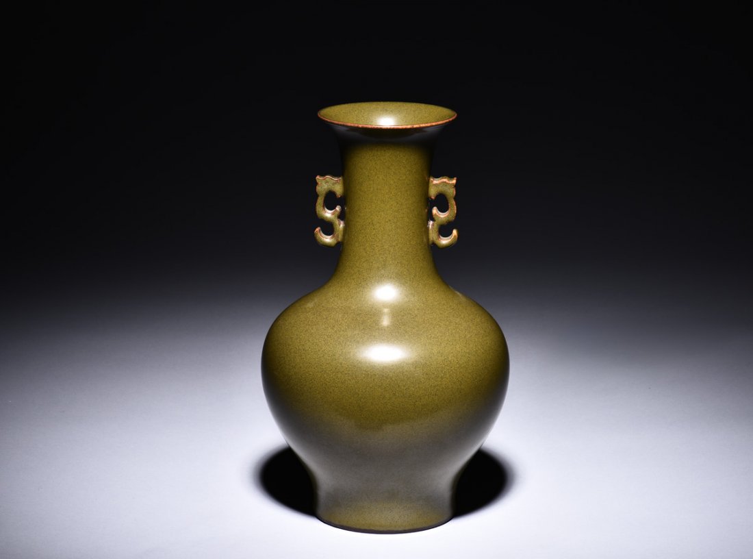 TEA DUST GLAZED BOTTLE VASE (1 of 6)