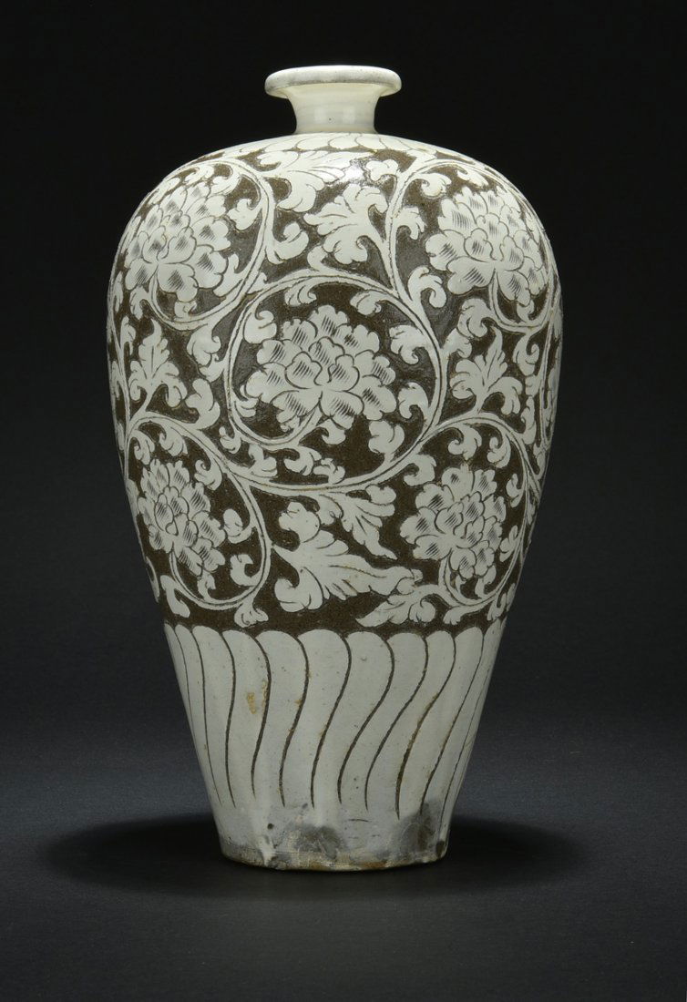 CIZHOU WARE FLOWER VASE, MEIPING (1 of 4)