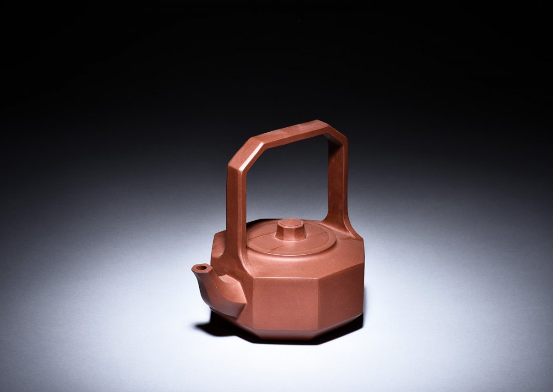 YIXING ZISHA HEXAGONAL TEAPOT (1 of 6)