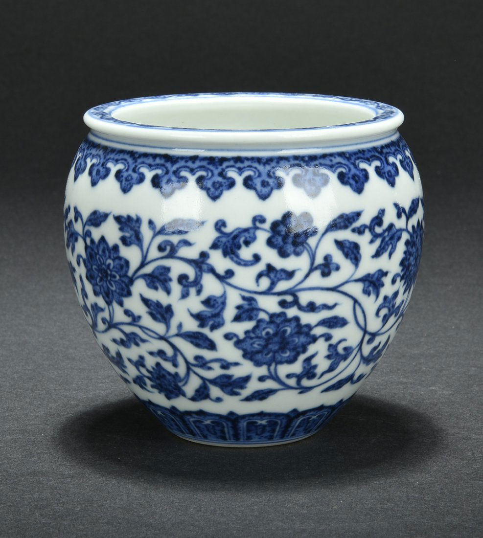 BLUE AND WHITE JAR, PEONY FLOWERS (1 of 4)