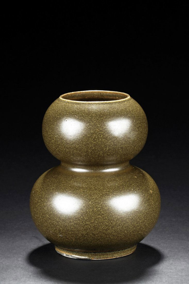 TEA DUST GLAZED DOUBLE GOURD VASE (1 of 5)