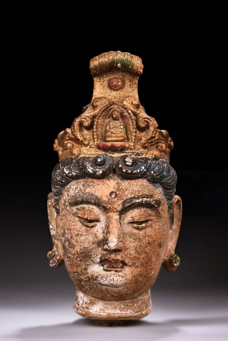 CLAY BUDDHA HEAD (1 of 6)