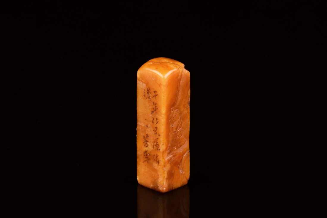 SHOUSHAN SOAPSTONE CARVED RECTANGULAR SEAL (1 of 7)