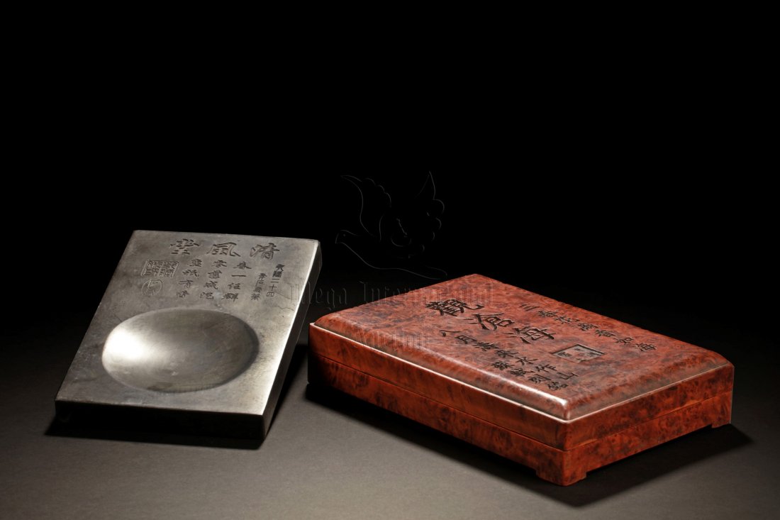 INSCRIBED INKSTONE AND BOX (1 of 5)