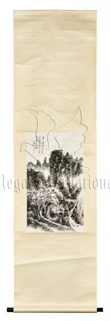 HUANG BINHONG: INK AND COLOR ON PAPER PAINTING (1 of 6)