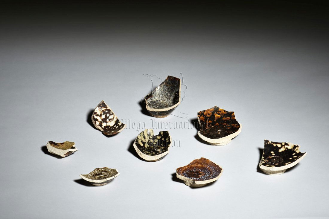 GROUP OF JIZHOU WARE CERAMIC SHARDS (1 of 10)