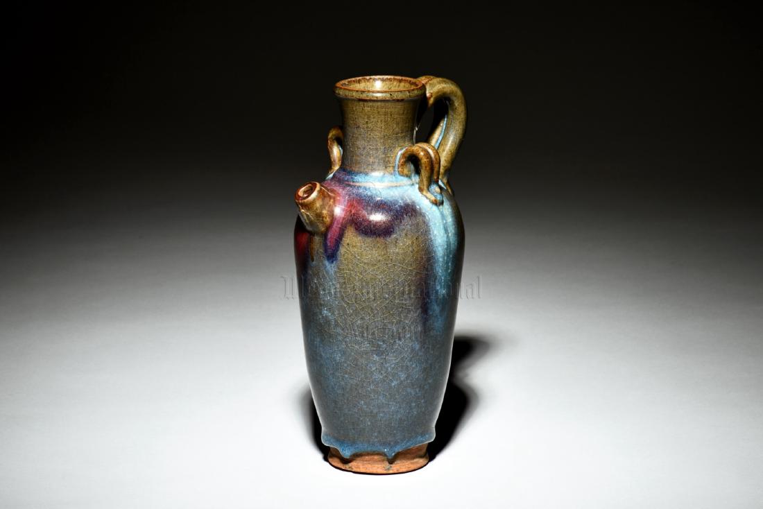 JUN WARE EWER WITH HANDLES (1 of 8)