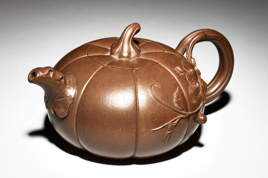 YIXING ZISHA 'MELONS' TEAPOT (1 of 6)