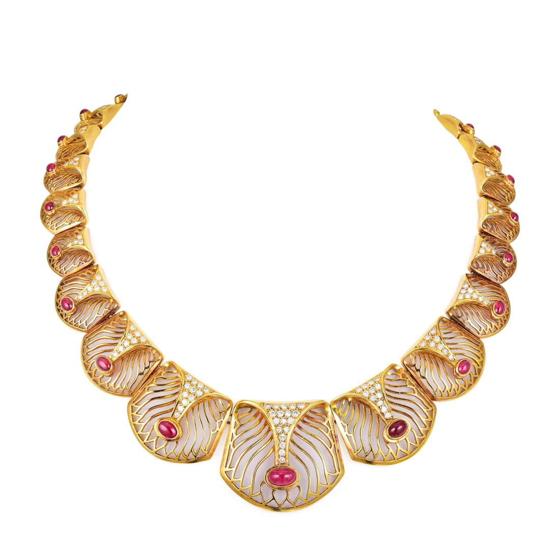 Ilias Lalaounis Ruby and Diamond Necklace (1 of 3)