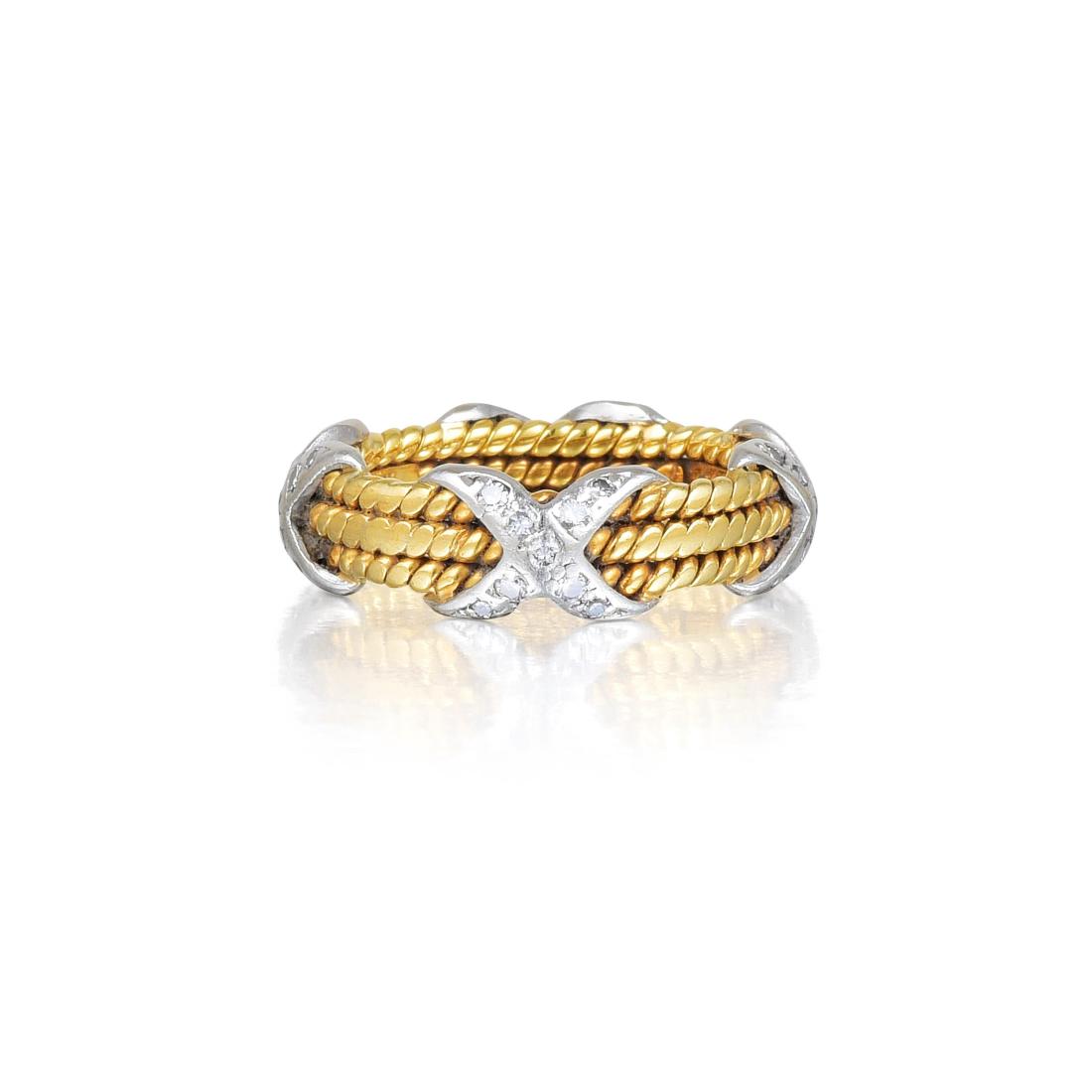 Tiffany & Co. by Schlumberger Small Diamond "Rope" Ring (1 of 3)