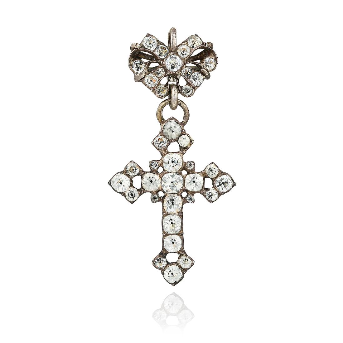 An Antique Paste Cross Pendant (1 of 2)