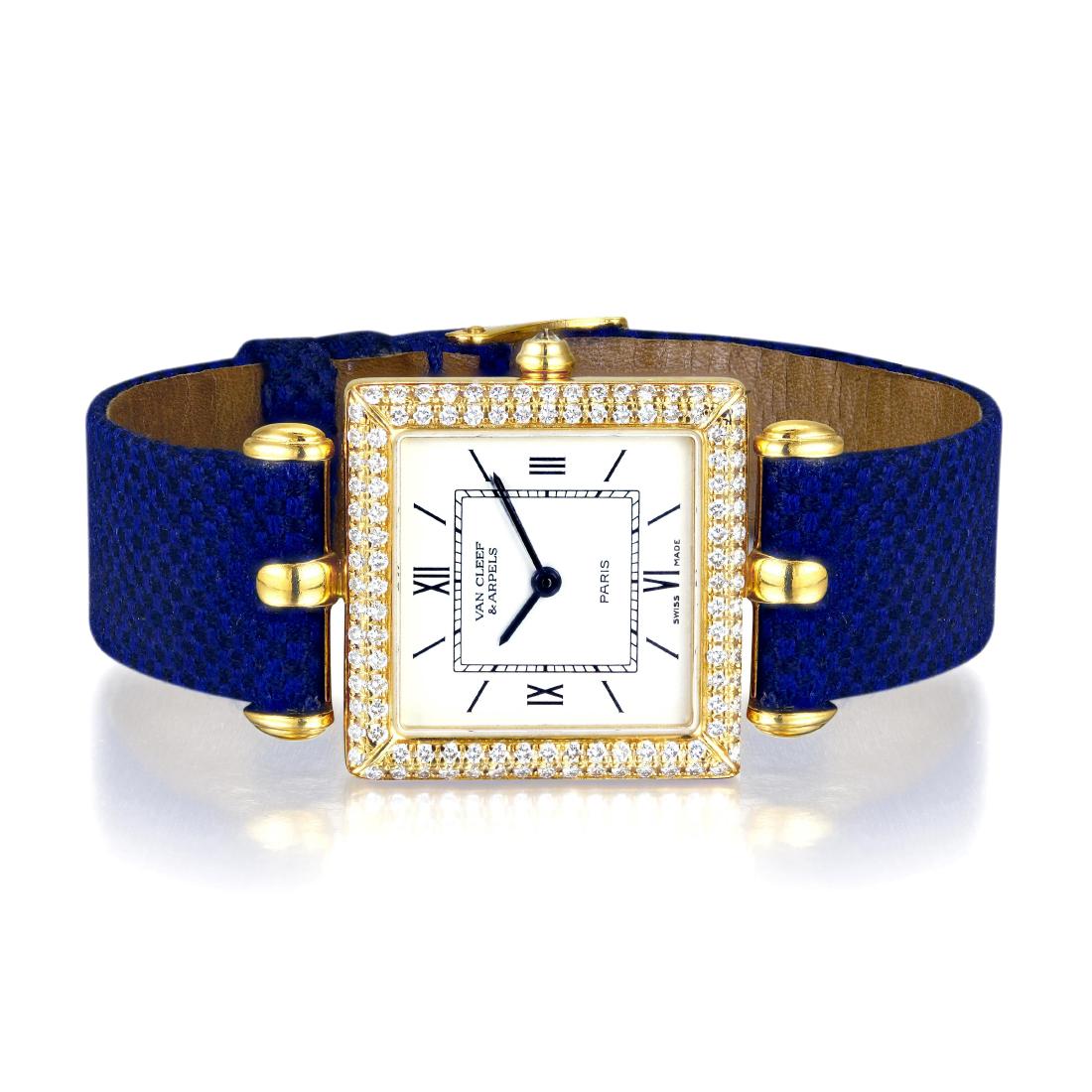 Van Cleef & Arpels "Classique" Gold and Diamond Watch (1 of 6)